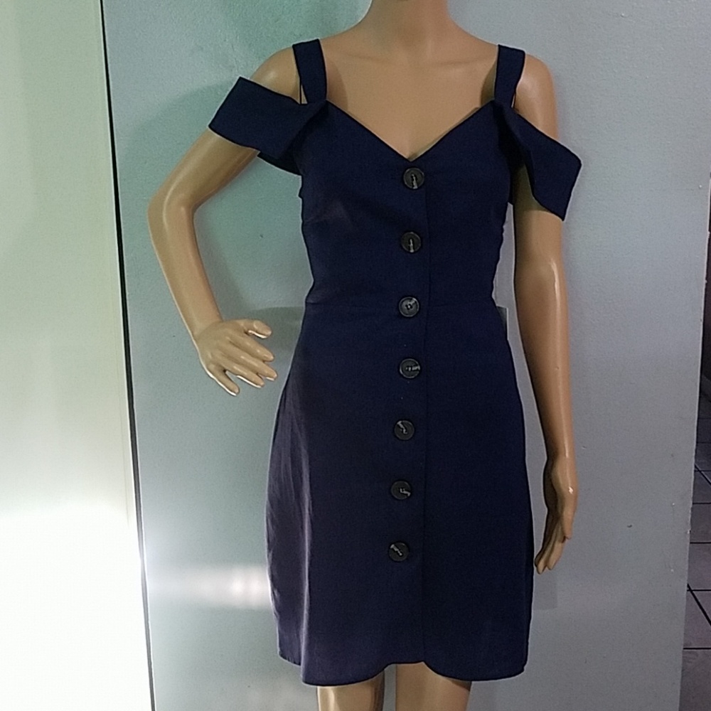 Off shoulder blue drees
